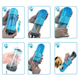 Water Bottle with Activated Carbon Filter, Retractable & Leak-Proof