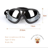 Dog Sunglasses/Goggles, UV Eye Wear Protection Windproof Dustproof Fog proof with Adjustable Strap for Medium/Large Dogs