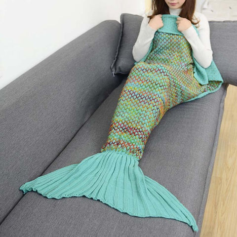 Large Size Mermaid Blanket Handmade Super Soft