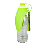 580ml Portable Pet Water Bottle Soft Leaf Design